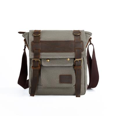 China Shoulder Bag Classic Vintage Canvas Messenger High Quality Natural Canvas Waxed Cross - Body Sling Bags for sale