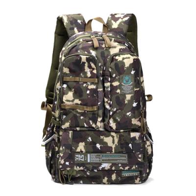 China Large Capacity Waterproof Camouflage Military Outdoor Urban Camping Bags Army Color Leisure Camouflage Waterproof Game Increasing Backpack for sale