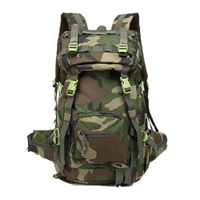 China OEM Large Lightweight Anti-theft Men Camping Hiking Waterproof Jungle Rucksack Trekking Camouflage Rucksack Sports Moutain Backpack for sale