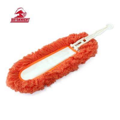 China Counter feather car accessories eco-friendly yellow orange bendable microfiber cleaning cloth for car for sale