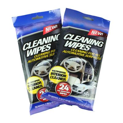 China Wholesale Car Cleaning Cleaning Cloth For All Surfaces Automotive Car Detailing Wet Cloth 24pcs for sale