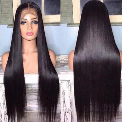 China Factory Price Brazilian Wave Fronta Wig Glueless Silky Straight Silky Straight Hair HD 360 Full Lace Ready Brazilian Lace Fronta Wig for sale