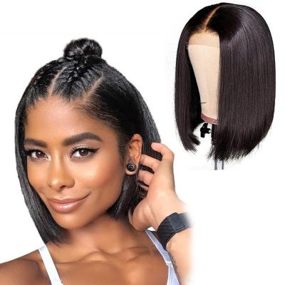 China Tangle Free Peruvian Human Hair Lead Wigs Baby Hair Lace Closure Bone Lace Front Wig Free Straight Hair for sale