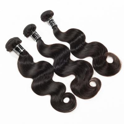 China High Quality Ross Pretty Brazilian Tangle Free Human Hair Silky Top Body Wave Bundles With Frontal Black Silky Body Wave Bundles for sale