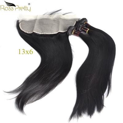 China Body Wave Rosspretty Human Hair Good Quality Brazilian Indian Hair Wigs 13x6 Density Full Frontal Wigs for sale