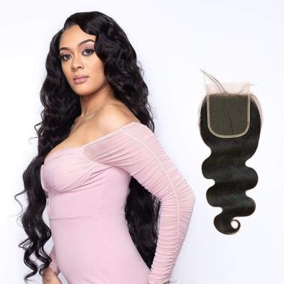 China Wholesale 4x4 5x5 6x6 Hd Silky Straight Wave Transparent Headband With Baby Hair Indian 5x5 Lace Human Raw Hair Closure for sale