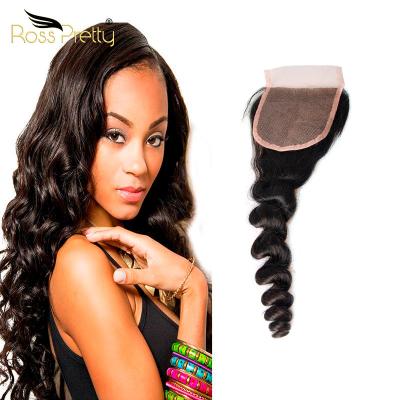 China Virgin 6x6 Water Wave Silky Straight 5x5 Sheer Kinky Curly Swiss Lace Up Brazilian Top Closure Hair Wholesale for sale