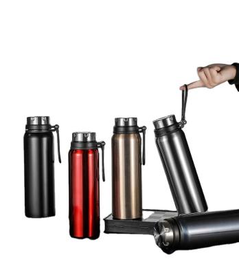 China Outdoor Thermal Water Bottles Business 1200ml Vacuum Stainless Steel 1000ml Flask Portable Car Cup Large Capacity Tea Flask for sale