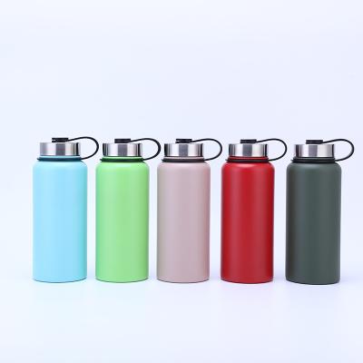 China 1 Liter 32oz Double Wall Stocked Vacuum Flask Insulated Custom Logo 32 oz 304 Sport Stainless Steel Water Bottle for sale