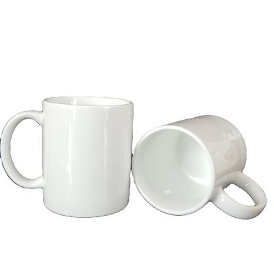 China 11OZ Coating Stocked Mugs Sublimation Ceramic Blanks Mug Printing Heat Transfer Porcelain Mug DIY for sale