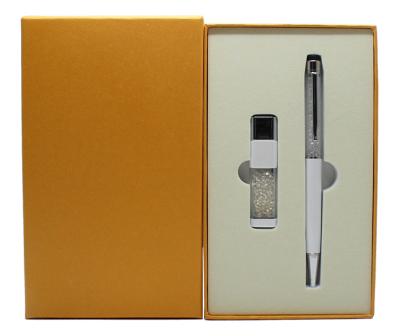 China Agriculture Promotion USB And Pen Set For Gift Return Gift Sets Custom Logo for sale