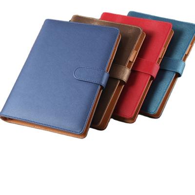 China Wholesale Planners and Notebooks Magnetic Leather Customizable Planner a5 Binding Paper Diary School PU Notebooks Custom Made for sale