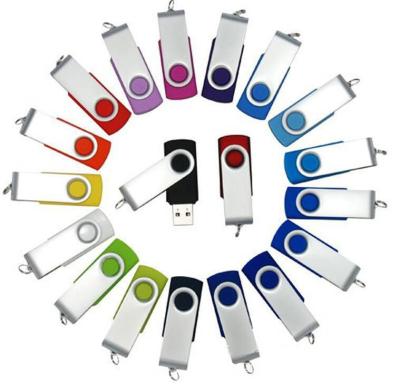 China Wholesale Rotating Giveaway Metal USB Stick Business Gift Personalized USB Disk 64GB for sale