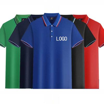 China Custom Logo Women's Custom Advertising Corporate Men's Short Sleeve Group T-shirt Breathable Polo Shirts for sale