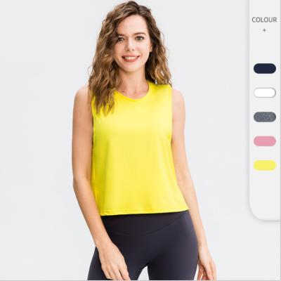 China Sustainable Private Label White Plain Ladies Beach Top Sportswear Yoga Fitness Top Women Running Top for sale