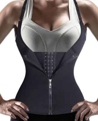 China Antibacterial Women Neoprene Body Shaper Underbust Waist Cincher Slimming Zip&Hook Waist Trainer Corset Shapewear for sale