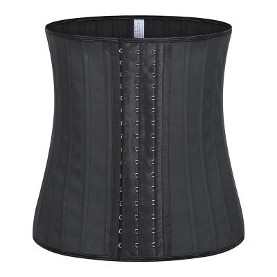 China 2020 New 25 Antibacterial Steel Bone Latex Underbust Waist Cincher Body Shaper Corset Waist Trainer Thick Shapewear for sale