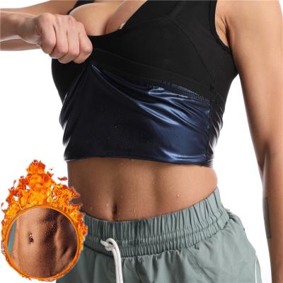 China Antibacterial HOT Slimming Sweat Shirt Women's Neoprene Belly Trimmer Sauna Sweat Vest For Burning Fat for sale