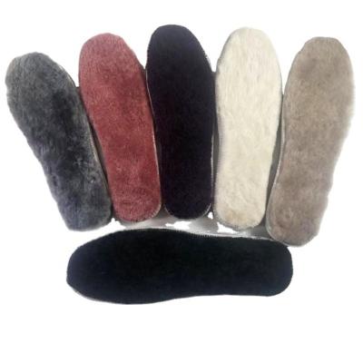 China Wholesale custom sweats autumn and winter absorption men and women children warm mid-thick fur insoles sheepskin insoles for sale