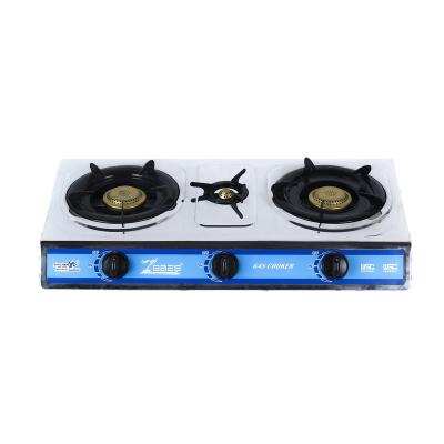 China Household Good Quality Stainless Steel Gas Stove Triple Burner Stove for sale