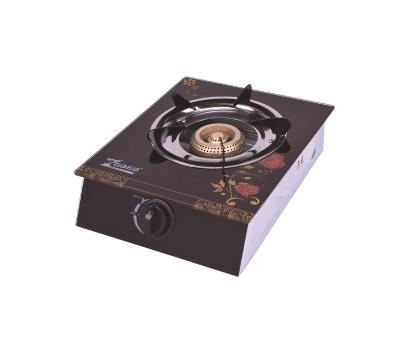 China Household Easy Clean Tempered Glass Single Burner Gas Stove for sale