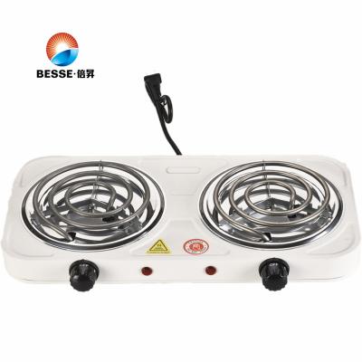 China Household Double 2000W Portable Electric Stove Hot Plate For Home Kitchen for sale