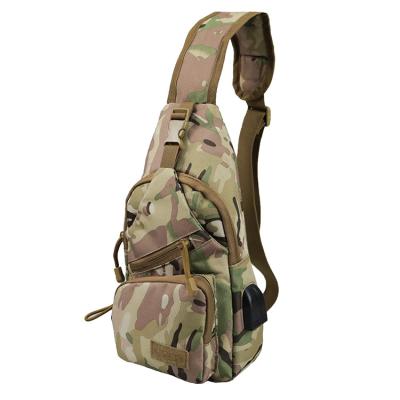 China With USB Chenhao Multicam Travel Increasing Trunk Bag Daypack Sling Bag Tactical Cross - Body Sling Pack Waterproof Sling Backpack for sale