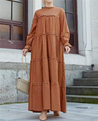 China Ruched Loose Dress Factory Price Customized Muslim Islamic Dress Women Abaya Long Dress Vetements Ruched Loose Dress Long for sale