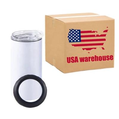 China US STOCK 4 Viable In 1 16oz Double Wall Vacuum Insulated Blanks Sublimation Stainless Steel Beer Bottle Can Cooler For 12oz Slim Cans for sale