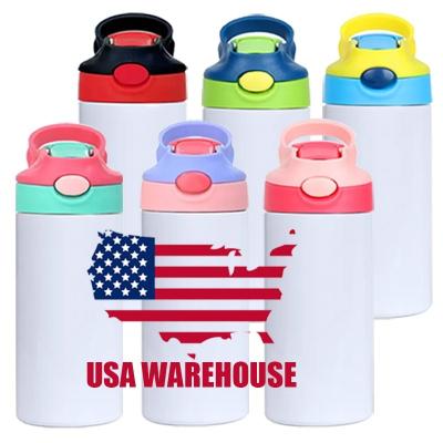 China US Sustainable Warehouse Sippy Cups Straight Water Tumbler 12oz 350ml Double Wall Stainless Steel Insulated Kids Sublimation Blanks for sale