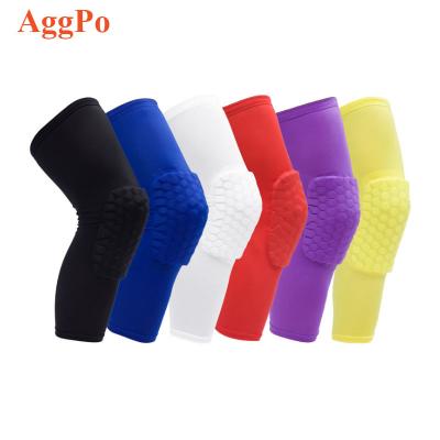 China Adjustable Breathable Anti-Collision Protector Elasticity Outdoor Sports Knee Climbing Honeycomb Knee Protector Work Friendly Soft Elastic Knee Protection for sale