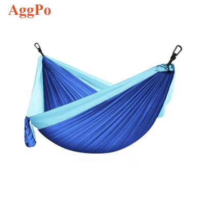 China 210T 300*200cm fabric hammock garden ultralight hammock parachute parachute camping adult outdoor color matching portable outdoor tent for sale