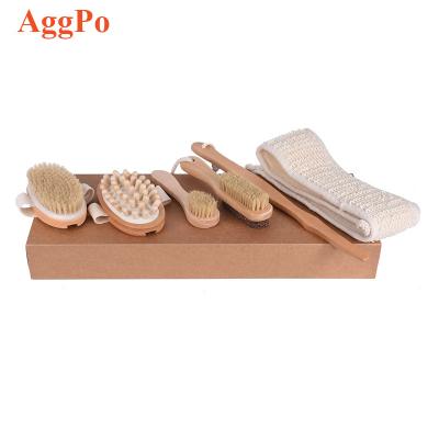 China SPA Bath Set Body Play Brush Massager Bathroom Rub Brush Bathing Brush Beauty Body Care Bathing Shower Set for sale