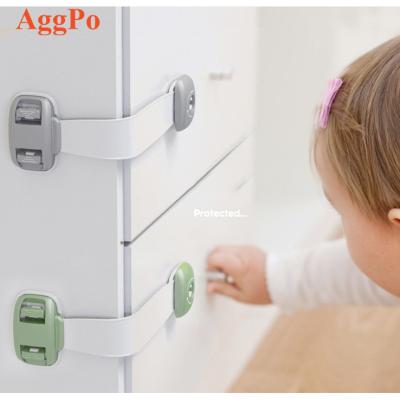 China ABS+ POM Kid Baby Safety Padlock Refrigerator Cabinet Drawer Closet Wardrobe for sale