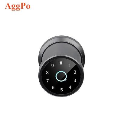 China Mini Fingerprint Household Bedroom Door Home Office Lock Electronic Smart Indoor Fingerprint Lock Ball Lock for sale