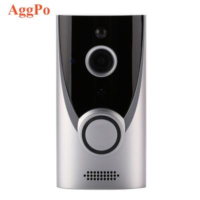 China Wireless Connect Smart Video Doorbell Smartphone Remote Monitoring Intercom Low Power 720p Video Doorbell Camera for sale