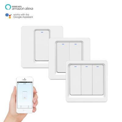 China EU UK Smart Life 1 Band Touch Wifi Bluetooth Smart Switch Remote Control Touch Works With Google Alexa IFTTT Home Boarding & Handling - DS102-JL for sale