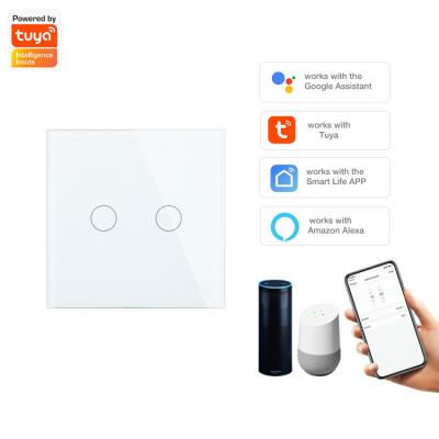 China Tuya Voice Switch Live Wire 4 Band Smart WiFi Single Lamp Switch Remote Control Panel Glass Touch Boarding and Handling - DS101-JL for sale