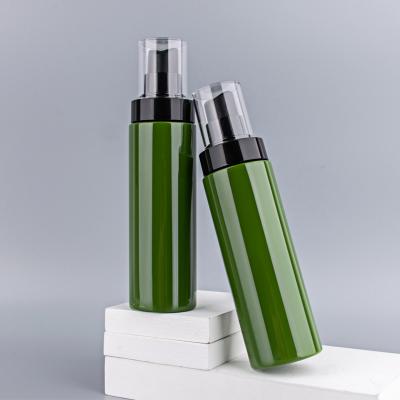 China Personal Care Green Color Plastic Spray Bottle 150Ml Round Plastic Bottle For Sale for sale