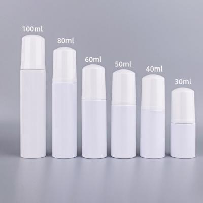 China Personal Care White Foam Pump Foaming Bottle 50Ml 100Ml 150Ml Cosmetic Dispenser Plastic Bottle With Pump for sale