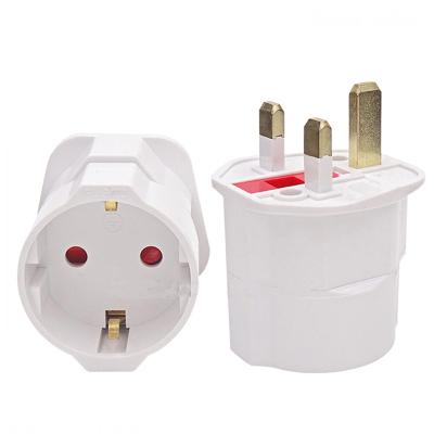 China 13A Universal Power Adapter Travel Adapter Residential / Multipurpose EU Converter EU to UK Plug Charger for sale