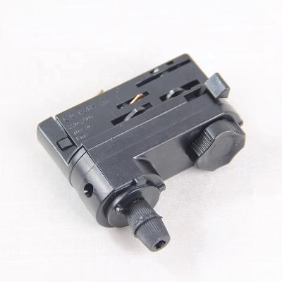 China White Head Four Wire LED Rail Trims Track Lamp Guide Shell Track Light Connector for sale