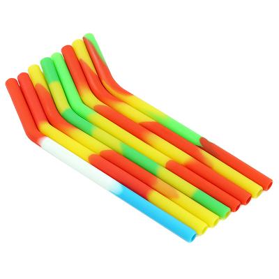 China Factory stocked direct sales wholesale beautiful and practical silicone straw for drinks kitchen accessories silicone for sale