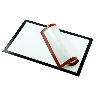 China New Viable Mat Reusable Table Mat Non-Slip Heat Resistant Silicone Fiberglass Non-Slip Mat for sale