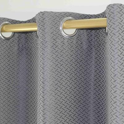 China Wholesale Blackout Fabric 100% Polyester OEM Design Jacquard Blackout Curtain Fabric For Home Hotel for sale