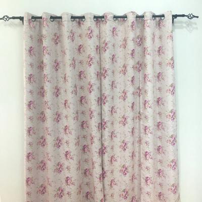 China High Quality 100% Polyester Blackout Blackout Curtain Floral Printed Fabrics For Hotel Home Living Room for sale