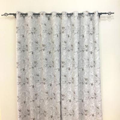 China Best Selling Blackout Window Curtain Fabric 100% Polyester Blackout Floral Printed Fabrics for sale