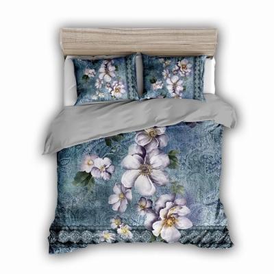 China New Design Viable Flower 3D Printing Duvet Cover Set For Euro Market for sale