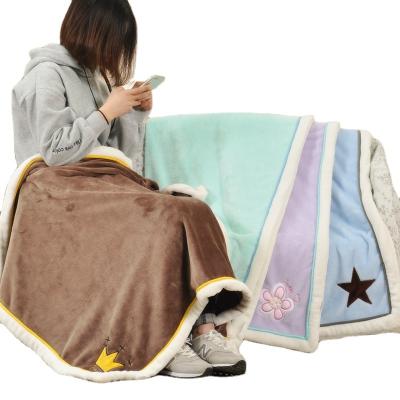 China Cartoon Embroidery Anti-static Children Throw Blanket Child Blanket Kids Blanket Wholesale for sale