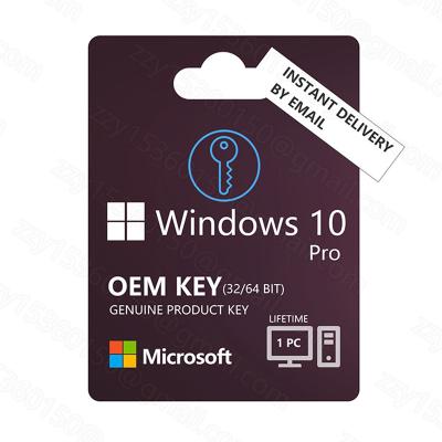 China 100% Working 24 Hours High Quality Retail Win 10 Pro Key Digital Email Globally Sending 100% Online Activation Win 10 Pro Key for sale